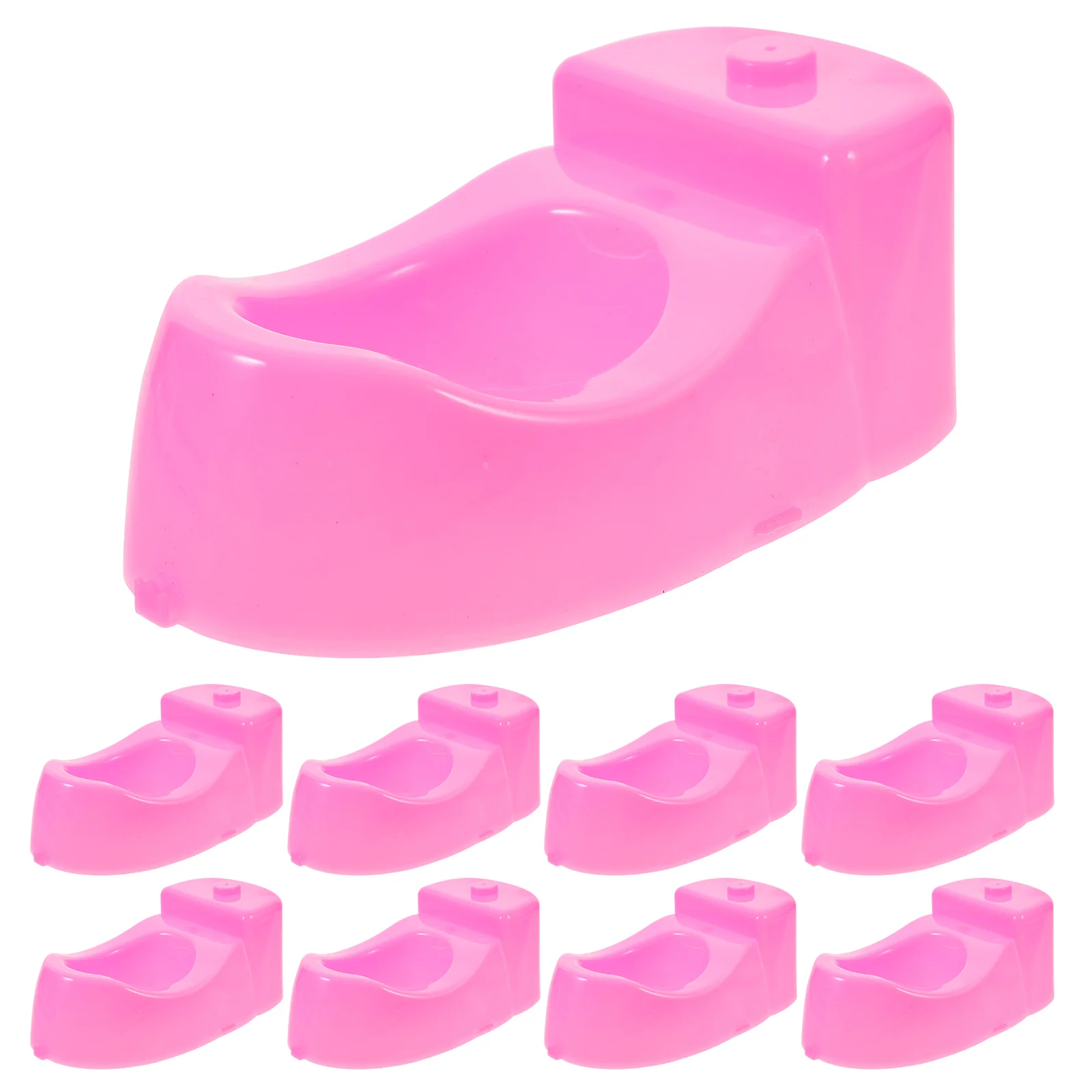 8 Pcs Toilet Infant Toys Fitness Interactive House Accessories Bathroom Model Plaything Mini Furniture Delicate