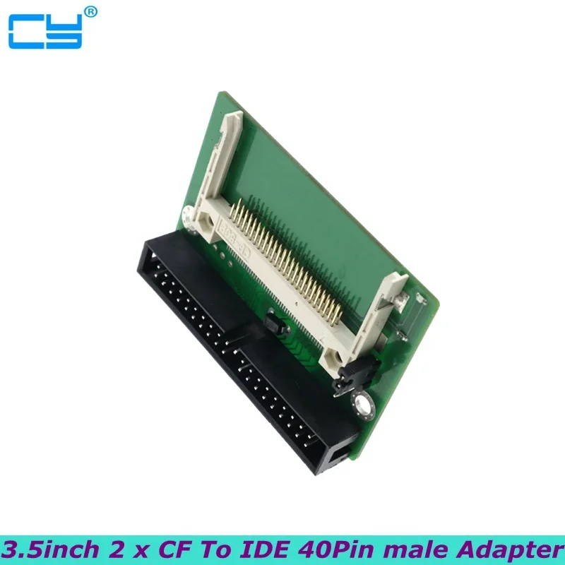40-Pin CF Memory Card to IDE Adapter - TrueIDE Mode with Anti-EMI Design for Embedded Systems and Industrial PCs