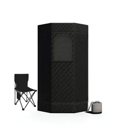 Full Body una persona Sauna a vapore riscaldamento 2000W 4.2L scatola portatile facilità insonnia supporto per tubi in acciaio inossidabile AU UK US EU Plug