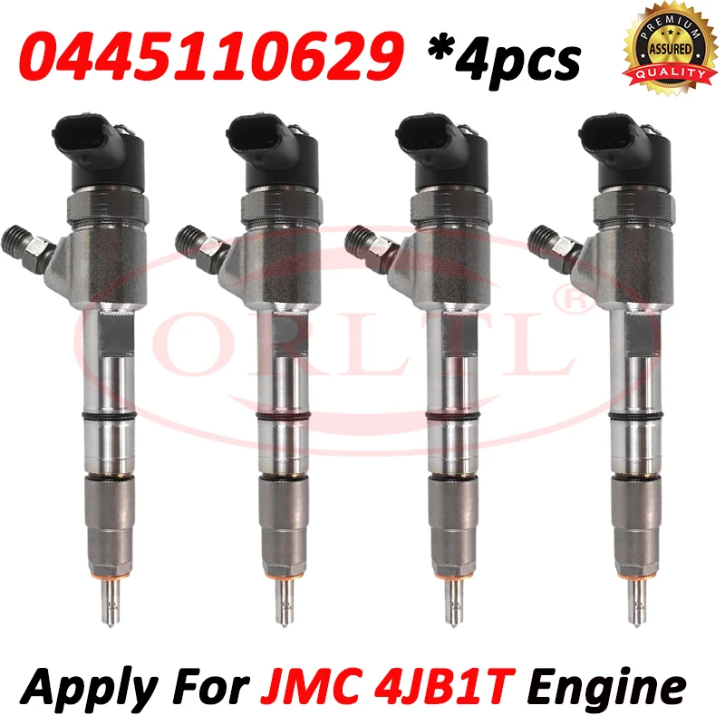 

4 шт. 0445110628 0445110629 Новая форсунка дизельного топлива 1112100ABYB1 для двигателя JMC 4JB1 JX49ZLQ4 0 445 110 628 629