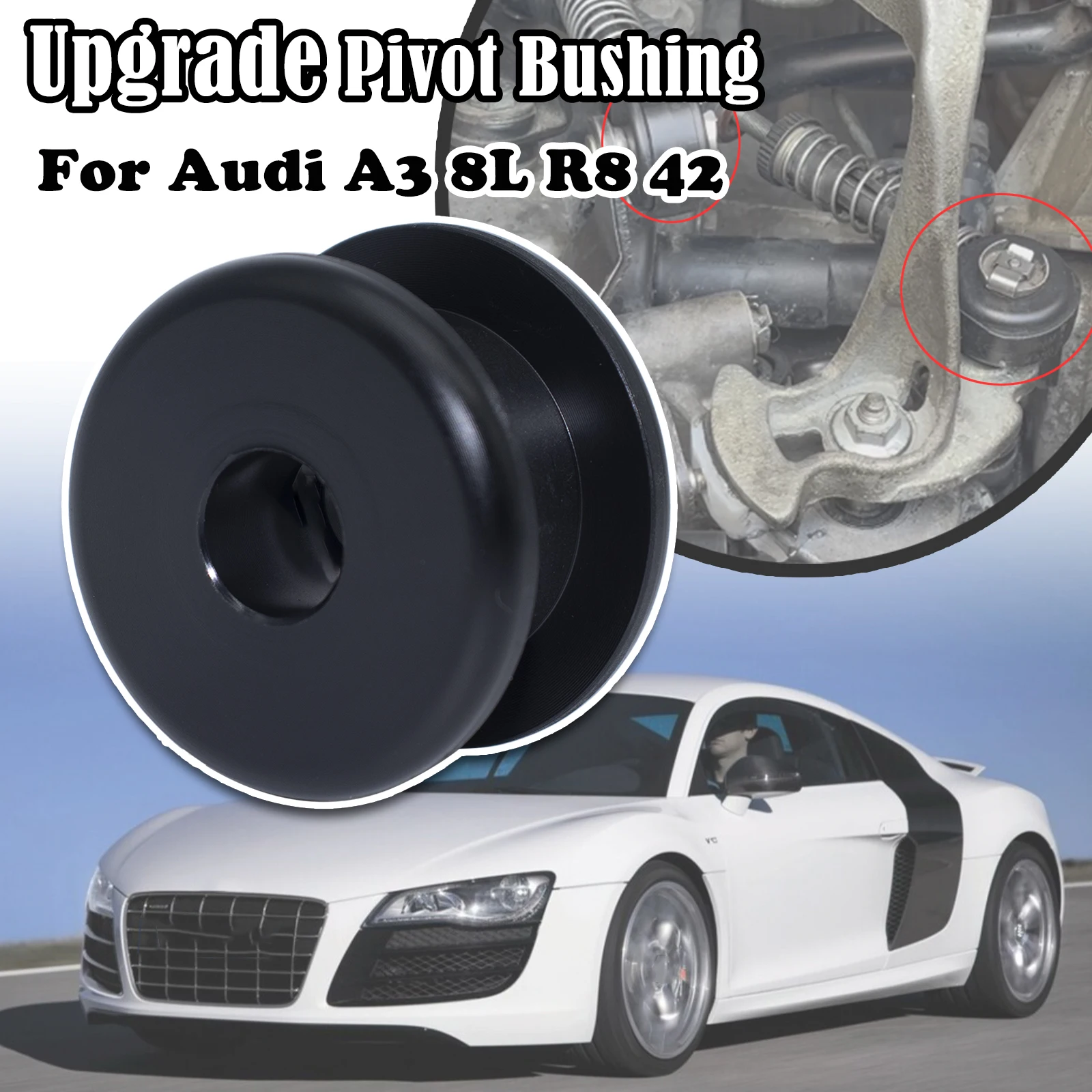 

For Audi A3 8L R8 42 Upgrade Pivot Bushing Manual Gear Selector Shift Cable end Linkage Strengthen Lock Washer Retaining Clip