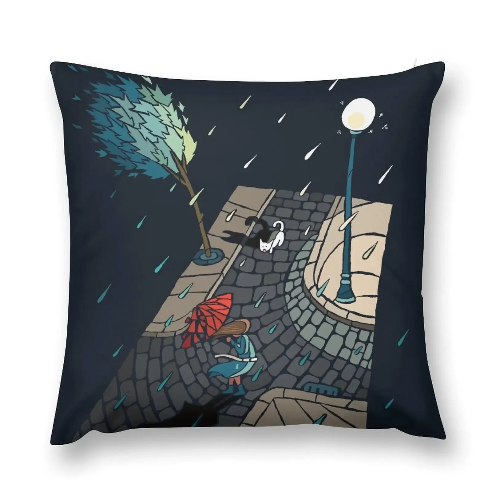 Rainy night Throw Pillow Sofa Cover Pillow Cover Christmas Pillows pillow