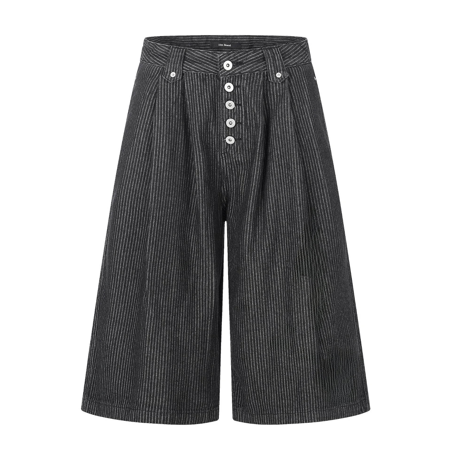 Calças Jeans Americanas Retrô Listradas de Corte Solto, Comprimento Sete Oitavos, Casuais, de Perna Reta, para Mulheres, com ...