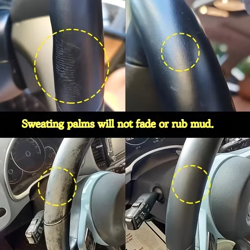 40g Car Leather Repair Cream Seat Steering Wheel Scratch Refurbish Color Restorer Waterproof Wear Resistant For Auto Interior
