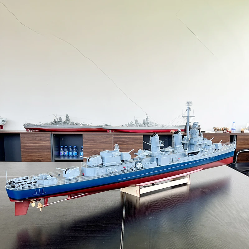 1/72 Rc Fletcher Klasse Destroyer Model Afstandsbediening Elektrisch Schip Model Afgewerkt Speelgoed Cadeau Oorlogsschip Model Marine Slagschip