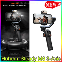 Hohem iSteady M6 3-Axis Handheld Gimbal Stabilizer Selfie Tripod Phone Tablet Holder with AI Magnetic Fill Light Full Color