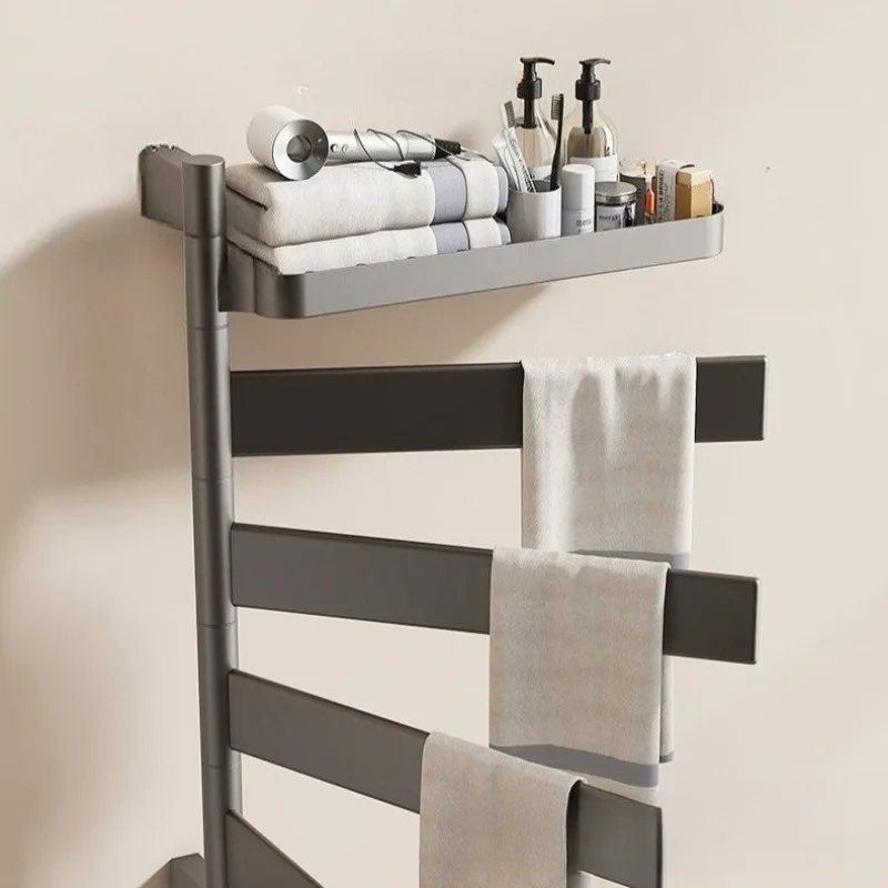 Rotatable Electric Towel Rack Constant Temperature Heating Towel Drying Storage Shelf Household Warmer Bathroom Accessories