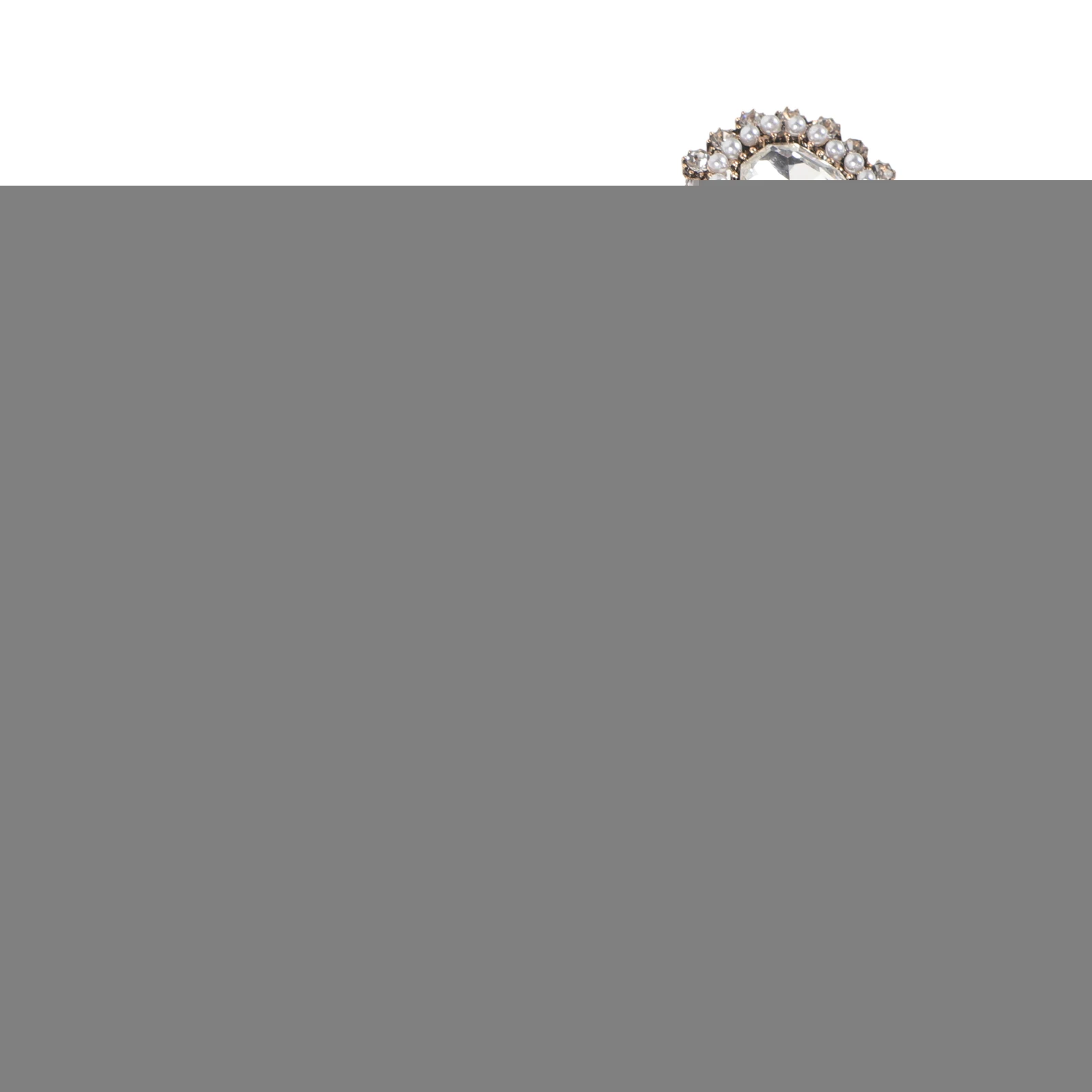 

10 Pcs Pearl Rhinestone Buttons Vintage Discs Alloy DIY Craft Supplies Accessories Set For Bridal Sash Evening Bag Headb Jewelry