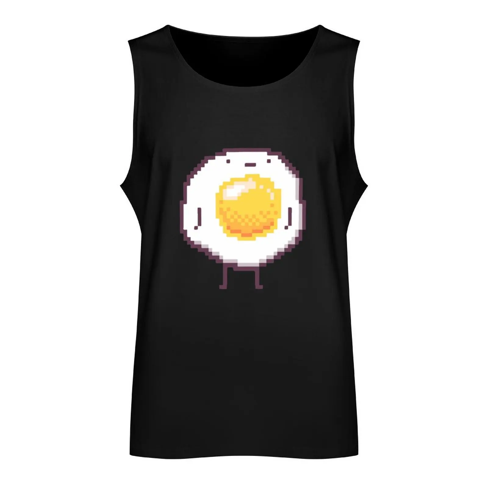 Standing Egg Pixel Tank Top sleeveless gym shirt man fitness gym training accessories t-shirts for men