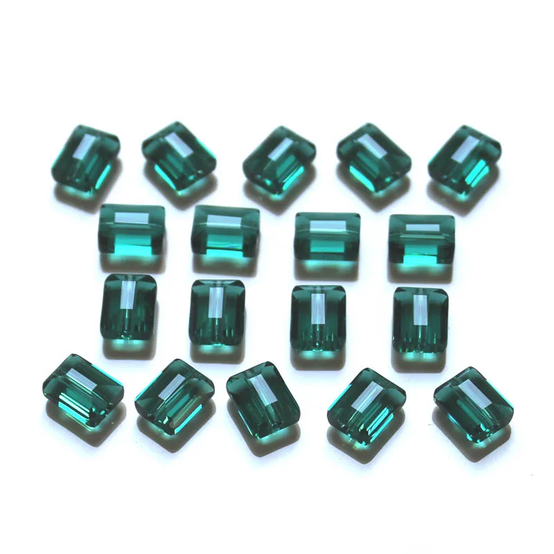 

StreBelle AAA Square Crystal Glass Spacer Beads 8x6mm Loose DIY Jewelry Earring Findings Rectangle Bead 50pcs/Lot