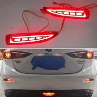 For Mazda 6 GJ Atenza 2012-2018 LED Rear Bumper Light 3-in-1 Functions Rear Running Light + Brake + Turn Signal Reflector