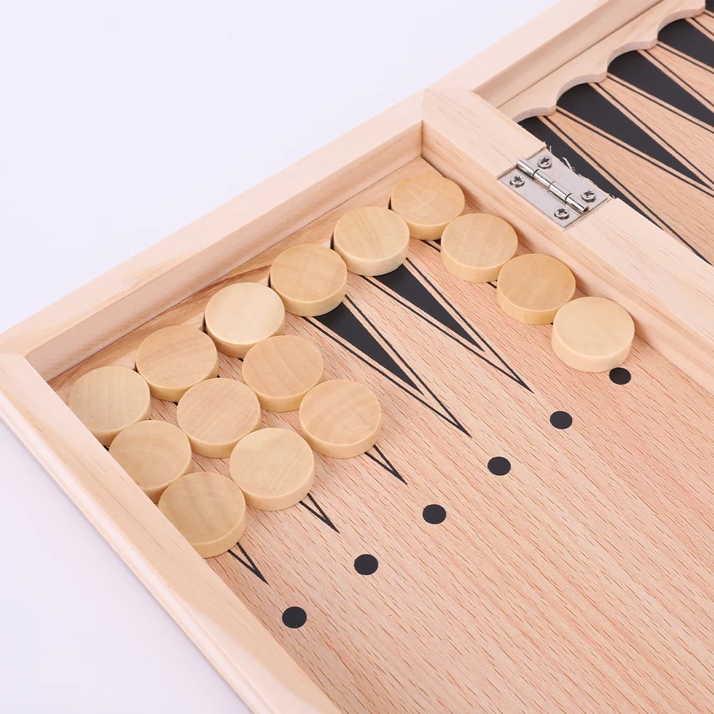 29x29 سنتيمتر 3 في 1 الشطرنج المختنقون لعبة الطاولة تطوير التفكير الاستراتيجي الشطرنج مجموعة خشبية أفضل الهدايا لعبة لوح خشبي للبنين بنات #1