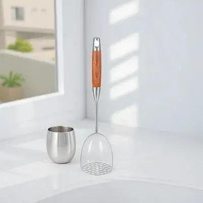 

1Pcs Potato Masher Handheld Crusher Household Potato Presser Easy Use for Mashing Vegetables Fruits Kitchen Gadget