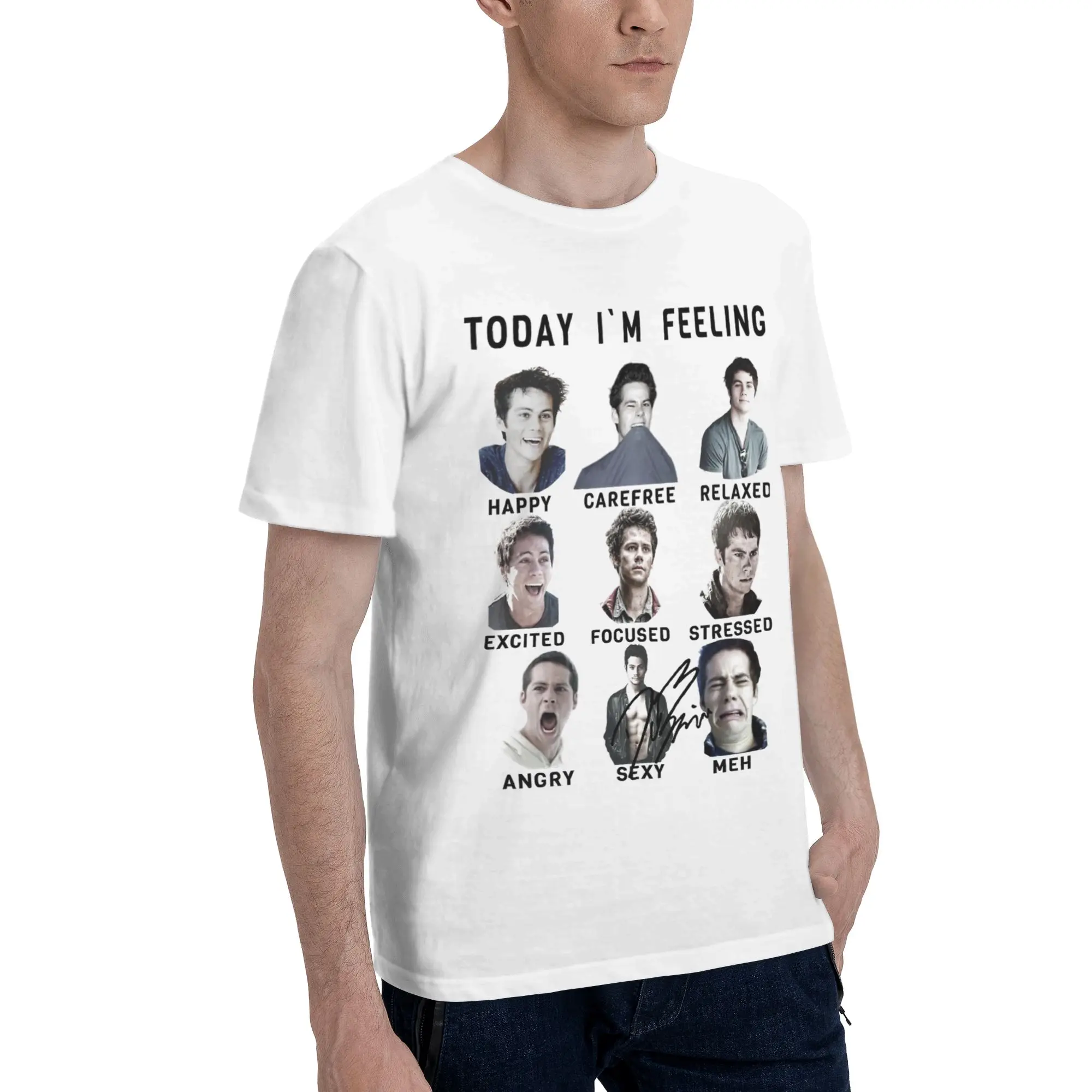 Dylan Obrien Actor Outfit Men Women T Shirt Pure Cotton Tee Graphic Printed  T-shirt Clothes