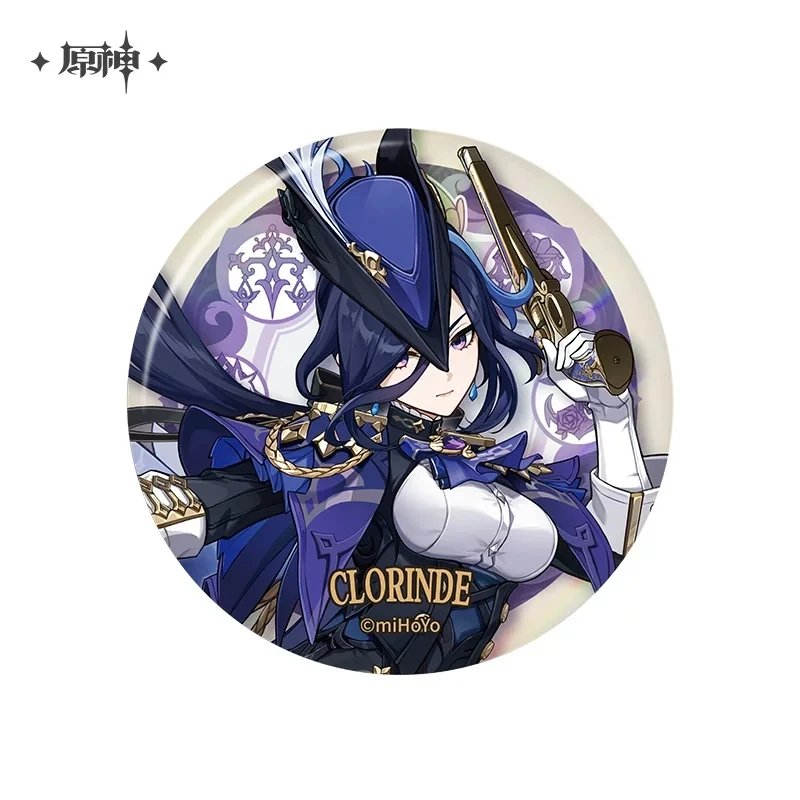 Genshin Impact Official Cosplay Lyney Lynette Furina Fontaine Ting Theme Collection Character Anime Pins as Gifts