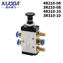4R210-08 3R210-08 Manual valve 2 Way 5 Position Push and pull Pneumatic switch of directional valve 4R310-10 3R310-10