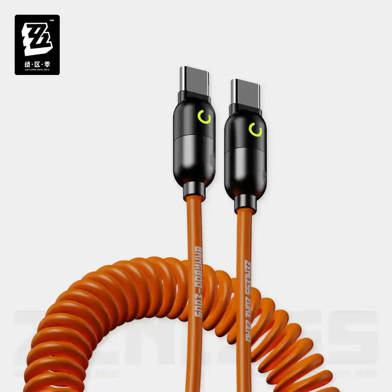 

Mihoyo Game ZZZ Zenless Zone Zero Bangboo Spring fast charging data cable Bangboo Cosplay Anime Accessary Birthday Original Gift