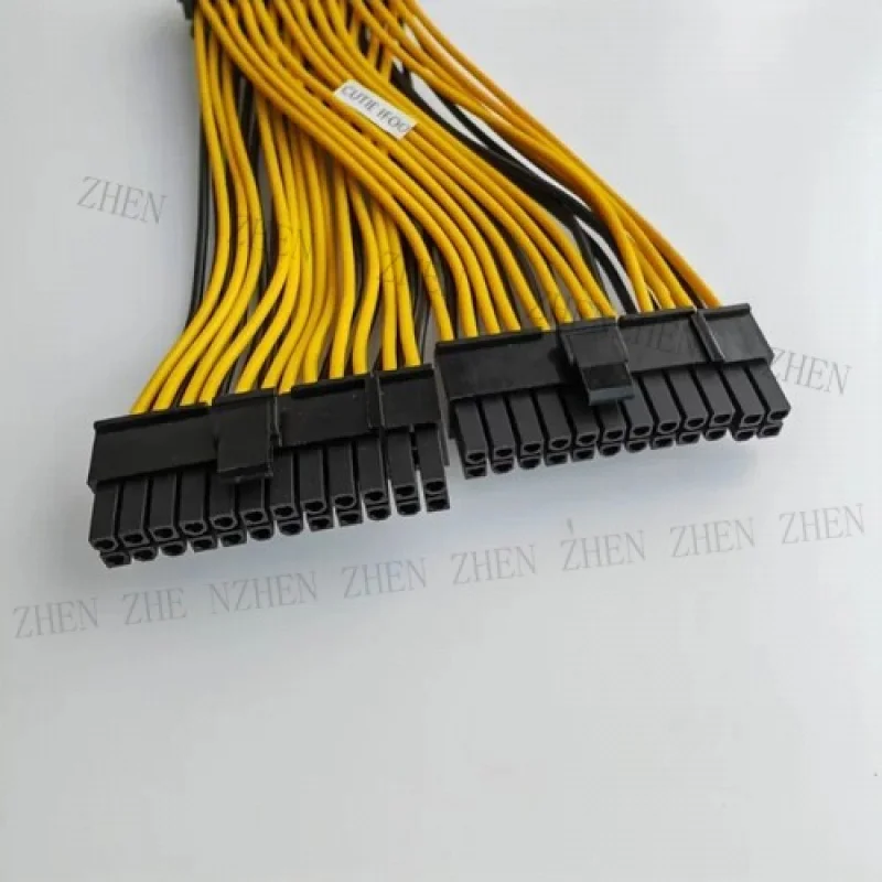 Y Y PSU Power Supply 24-pin Splitter Cable 24pin Dual for ATX Motherboard Extension Cord
