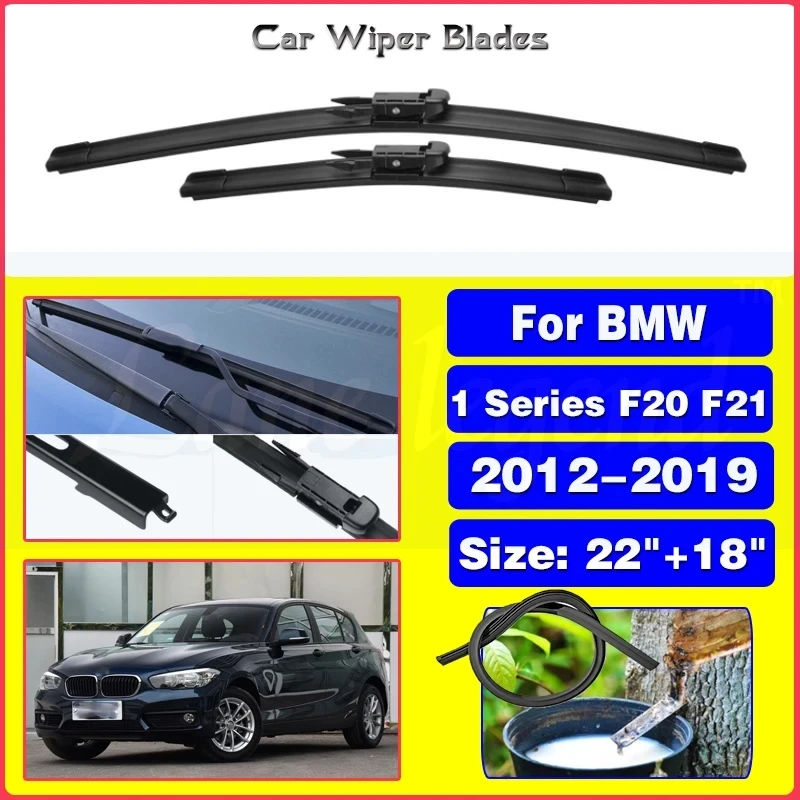 

For BMW 1 Series F20 F21 114i 116i 118i 120i 125i M135i M140i 116d 118d 125d 2012-2019 Front Wiper Blades Windscreen Windshield