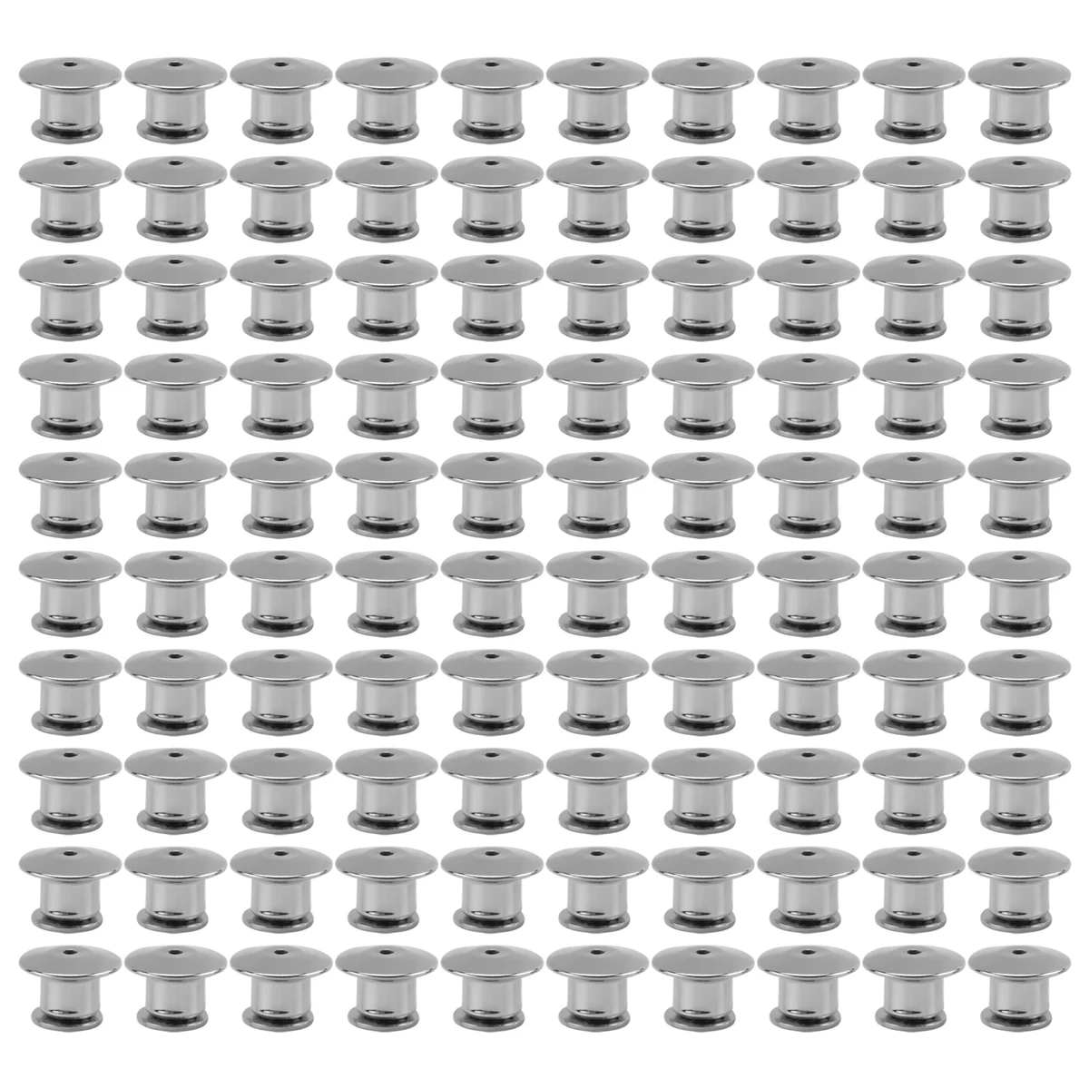 ABQR 100PCS Locking Pin Back Locking Pin Retainer Buckle, Used for Locking the Back of Metal Pin of Brooch Enamel Lapel Pin