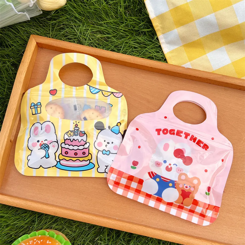 10/40 Pcs Cute Sealed Pocket Cartoon Sealed Bag Handheld Storage Bag Children\'s Day Gift Packaging Bag Self sealing Bag