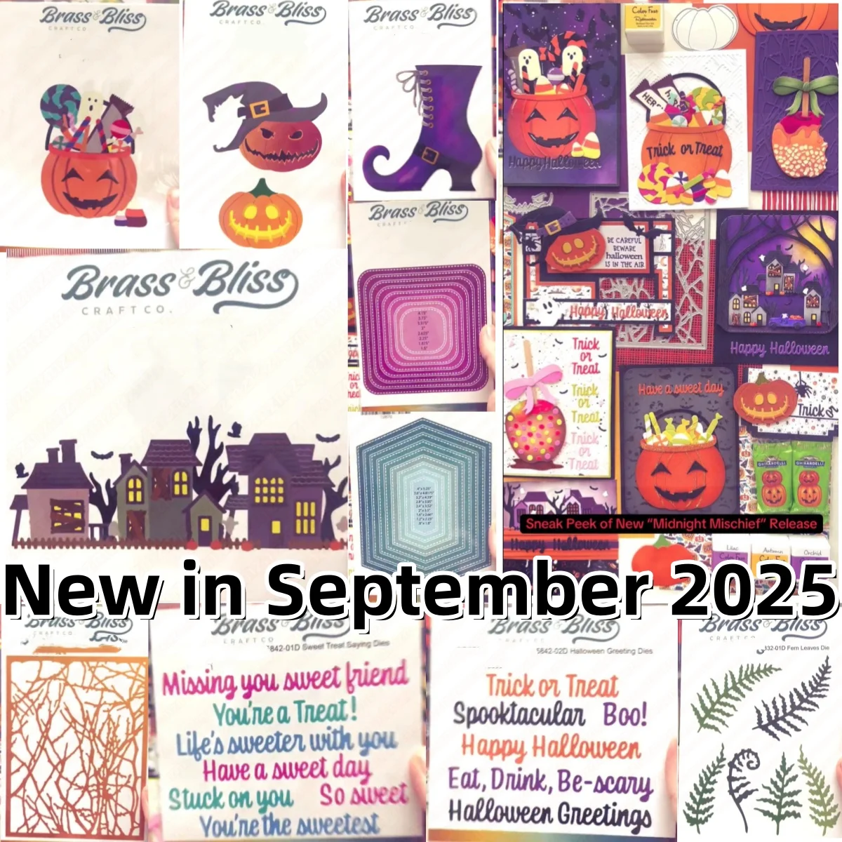 Spooky Town Scape Boots Candy Leaves Twig cover Metal Cutting Dies DIY Scrapbook Embossed Handcraft Card Craft Halloween 2025