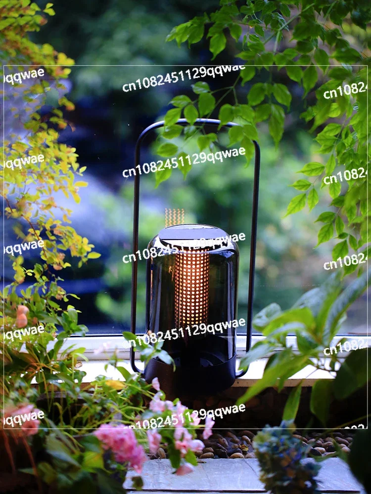 Outdoor Waterproof Solar Courtyard Landscape Villa Garden Terrace Camping Lawn Light Simple Charging Portable Light