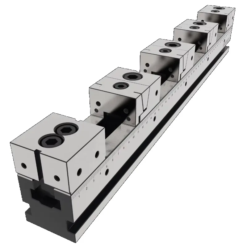 KSD50-500-4FD Cheap Precision Versatile Multi Clamping Adjustable Multiple Line up Vise Rail System for Cnc Machine