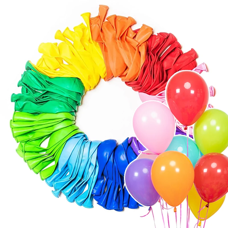 

50/100 шт. круглые радужные воздушные шары матовый воздушный шар 5 дюймов надувная игрушка с днем рождения праздник DIY украшения поставки TMZ