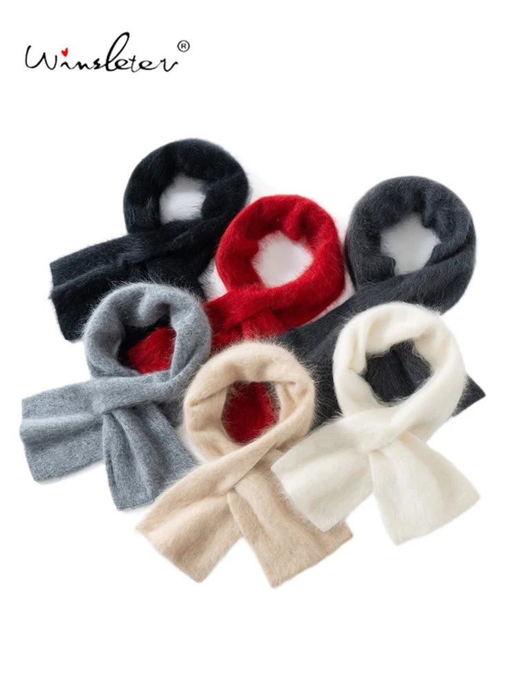 Winsleter-100%Cashmere Elegant Scarf, Cross Neck Brace, Women Basic Versatile Windproof Knit Sarves, 2026 Autumn New A68044CC