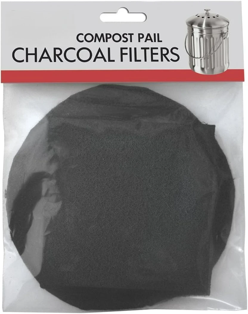 

Set of 2 Charcoal Filters- Replacement Charcoal Filter for Countertop Compost Bin with Lid, Eco Friendly Products