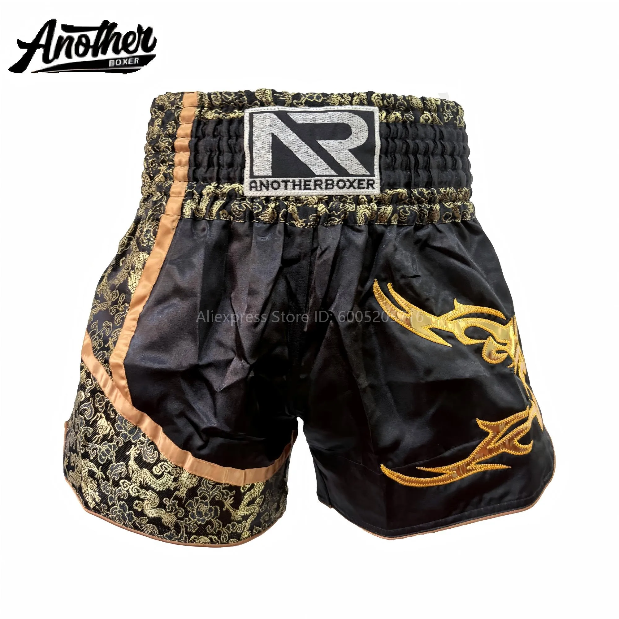 Muay Thai Shorts Kids Women Men Boxing Competition Pants Elastic Waistband MMA BJJ Gym Training Sparring Sanda Team Workout Wear