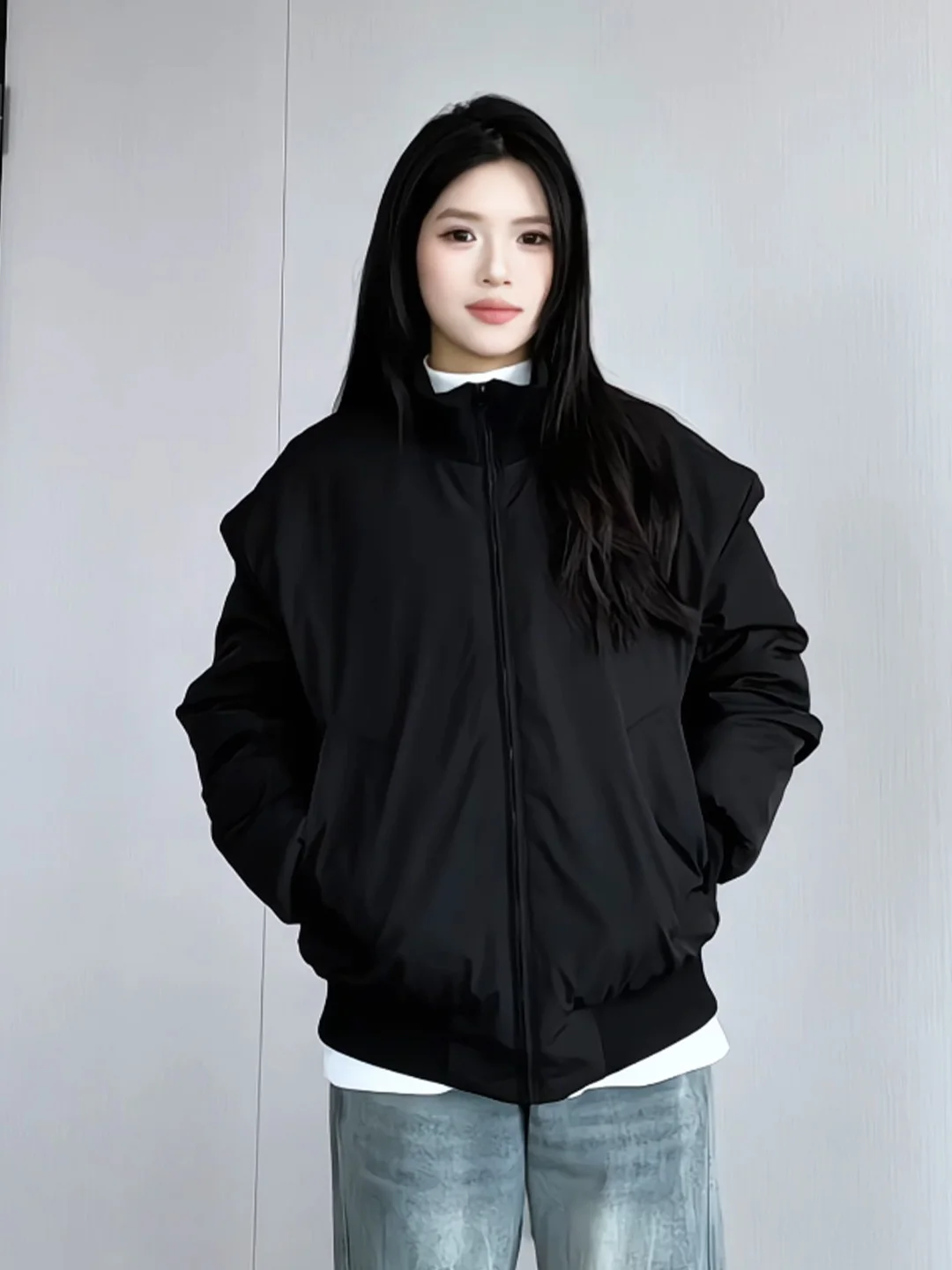 

Повседневная хлопковая куртка для мужчин: осенне-зимняя, приталенная, на молнии, утепленная, модная, свободного кроя, молодежная, из полиэфирного волокна