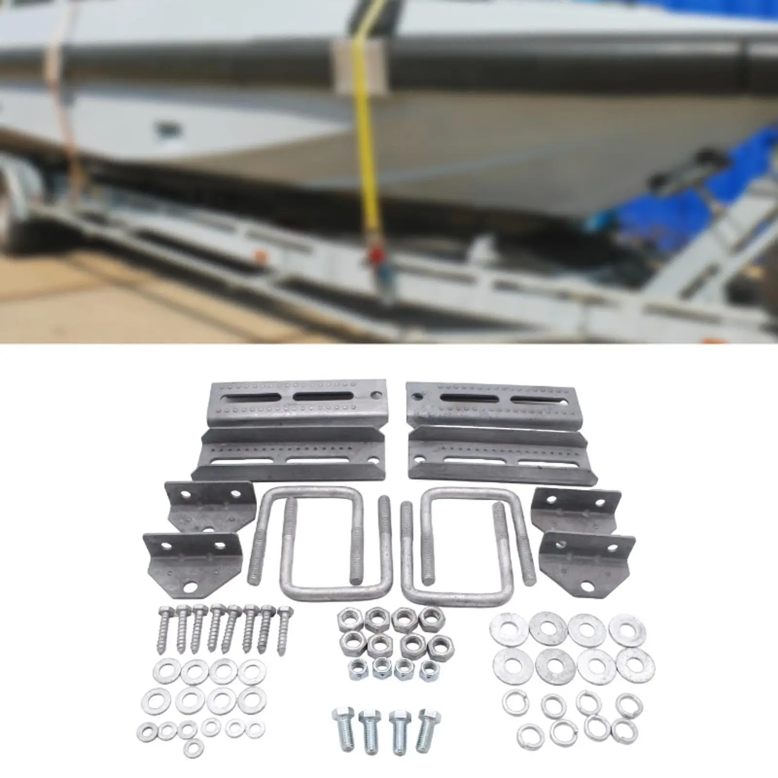 

8" Swivel Top Bunk Bracket Set Easy to Install for 3 x 3 Crossmember