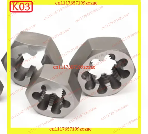 k3 M10/M11/M12 Metric Hexagon Dies, High Carbon Steel Pipe Thread Dies Auto Parts