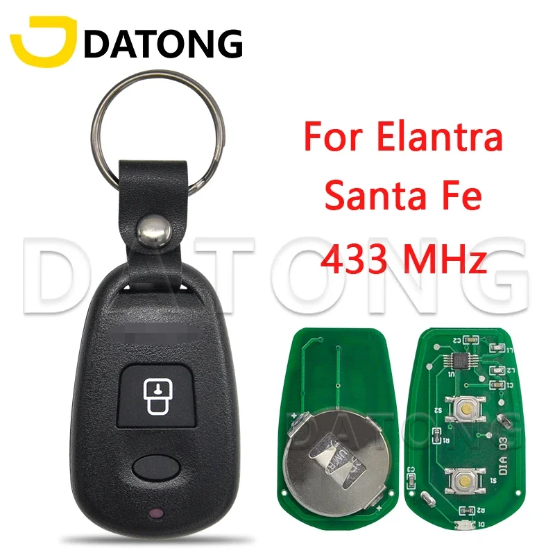 

Datong Wolrd Remote Control Car Key For Hyundai Elantra Santa Fe 1999 2000 2001 2002 2003 FCC OSLOKA-510T 433MHz Keyless Entry