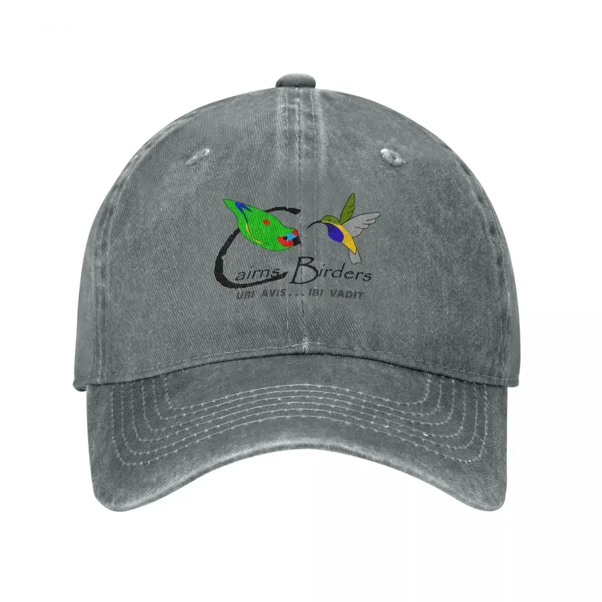 Logotipo con motto latino Ubi avis, ibi vadit Gorra de béisbol Gorra de pesca Sombrero de gran tamaño Gorra Snapback Sombrero de bola salvaje Mujeres Hombres