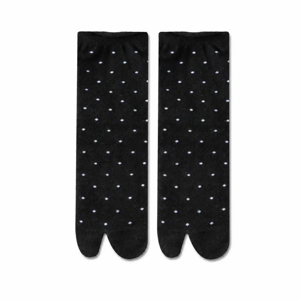 New Polka Dots Two-toed Socks Cotton Breathable Split Toe Tabi Socks Soft Ankle Length Flip Flop Socks Girls