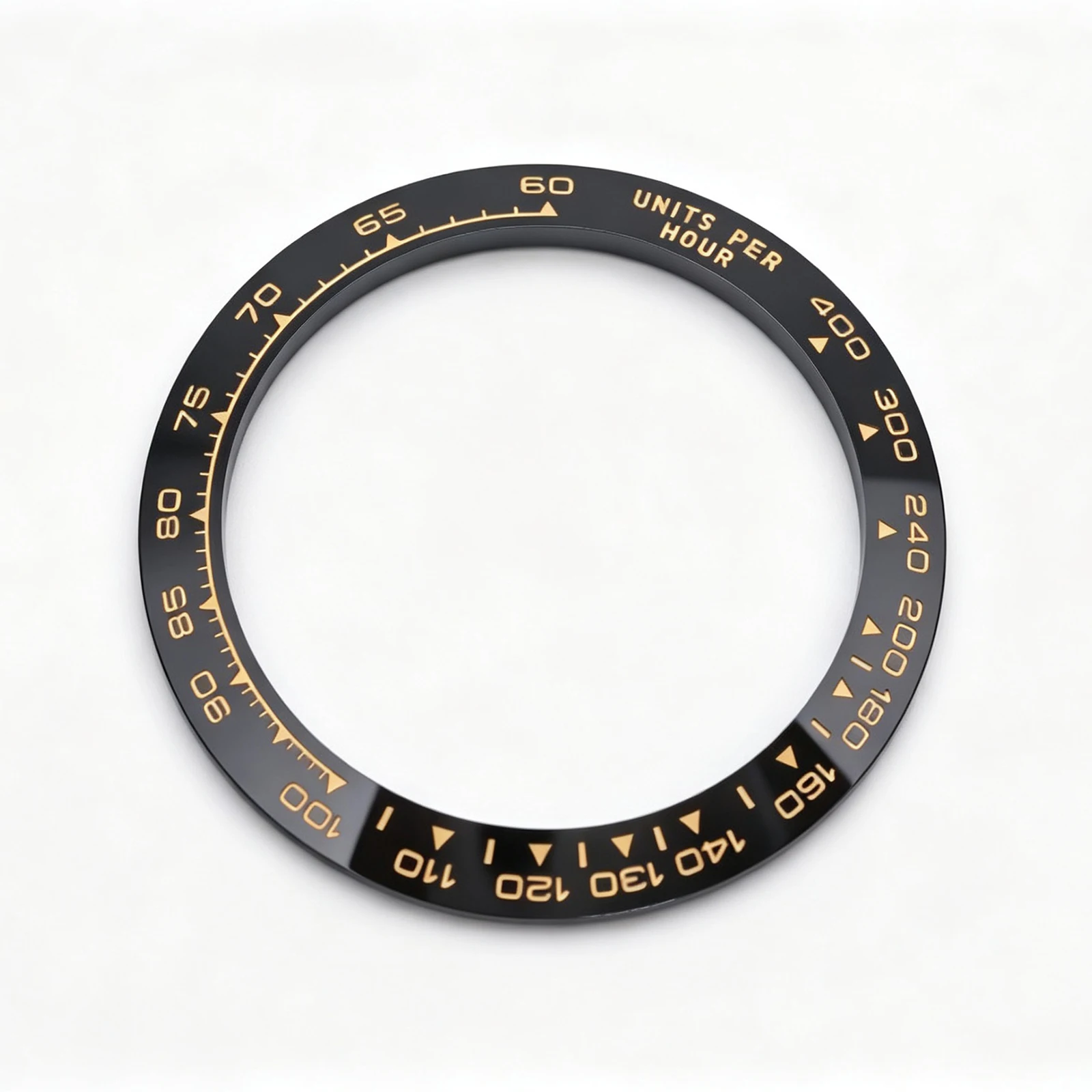 116518 116508 116523 Ceramic Bezel Insert, Black Tachymeter Replacement for RLX Daytoona 40mm, Aftermarket Par