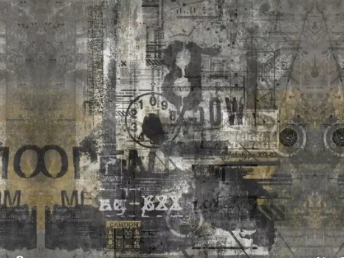 Custom sized wallpaper graffiti art, vintage boutique bar, KTV wallpaper, cement wall, workwear, background, full house coverage