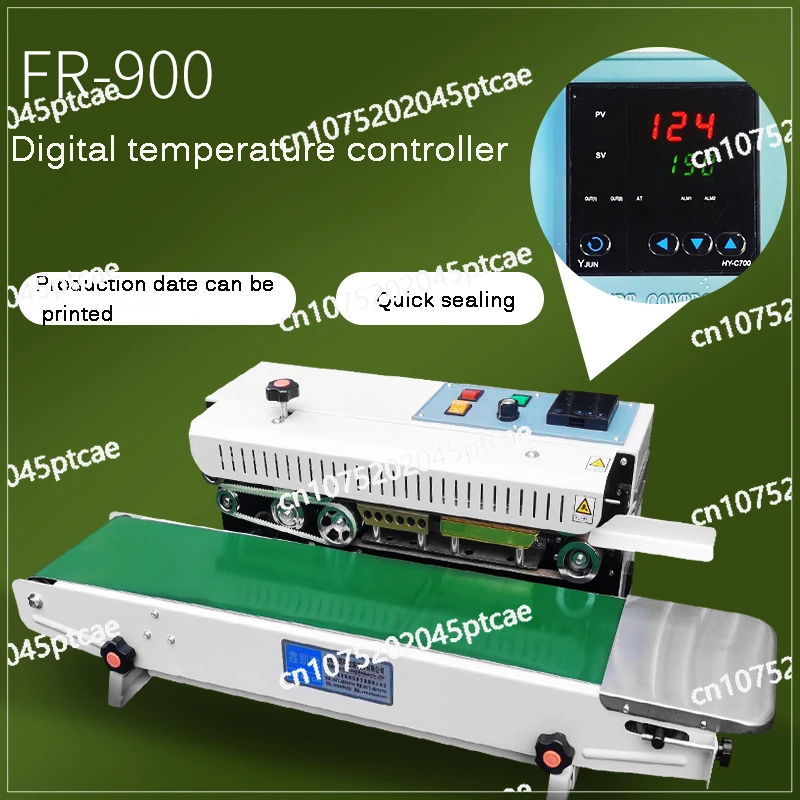 Auto Horizontal Continuous Bag Sealing Machine, FR-900 Plastic Bag Band Sealer, Electric, FR770