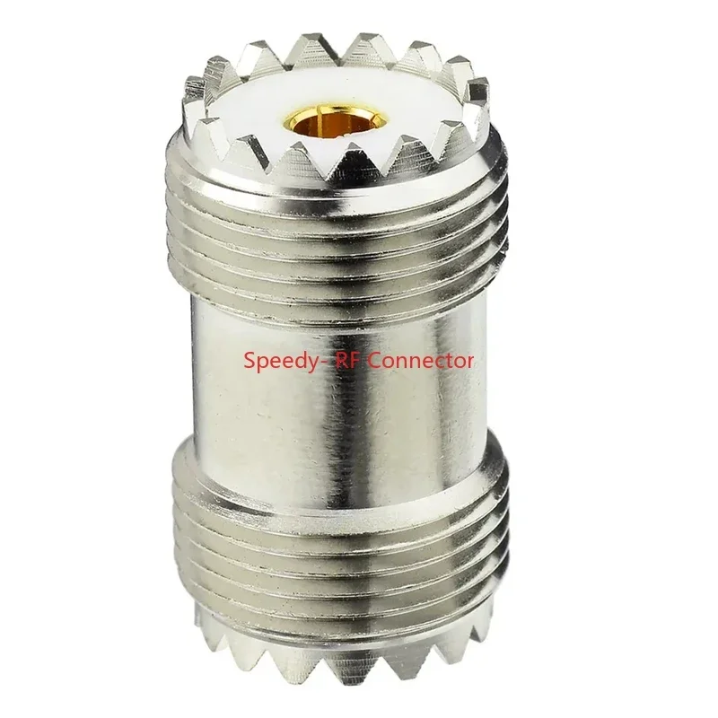 UHF SO239 SO-239 Female Jack Straight Connector UHF Female Female 2x Double Adapter for UHF PL259 Male Coax Brass Fast Delivery