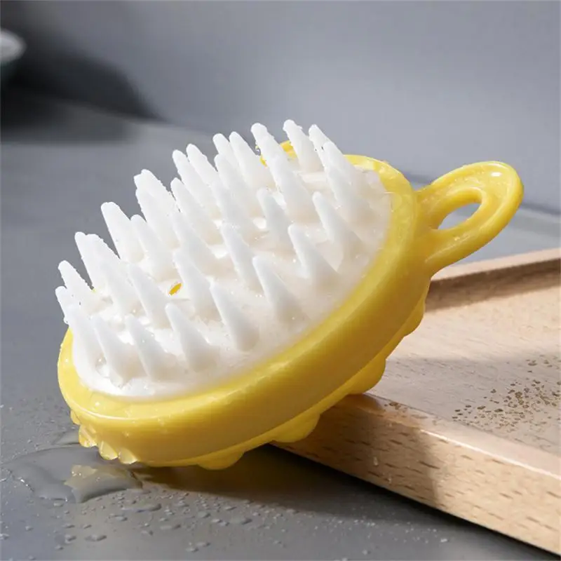 Peigne rond de massage du cuir chevelu, en plastique inaltérable, outil de bain, brosse à shampooing pour la peau, HOProduct