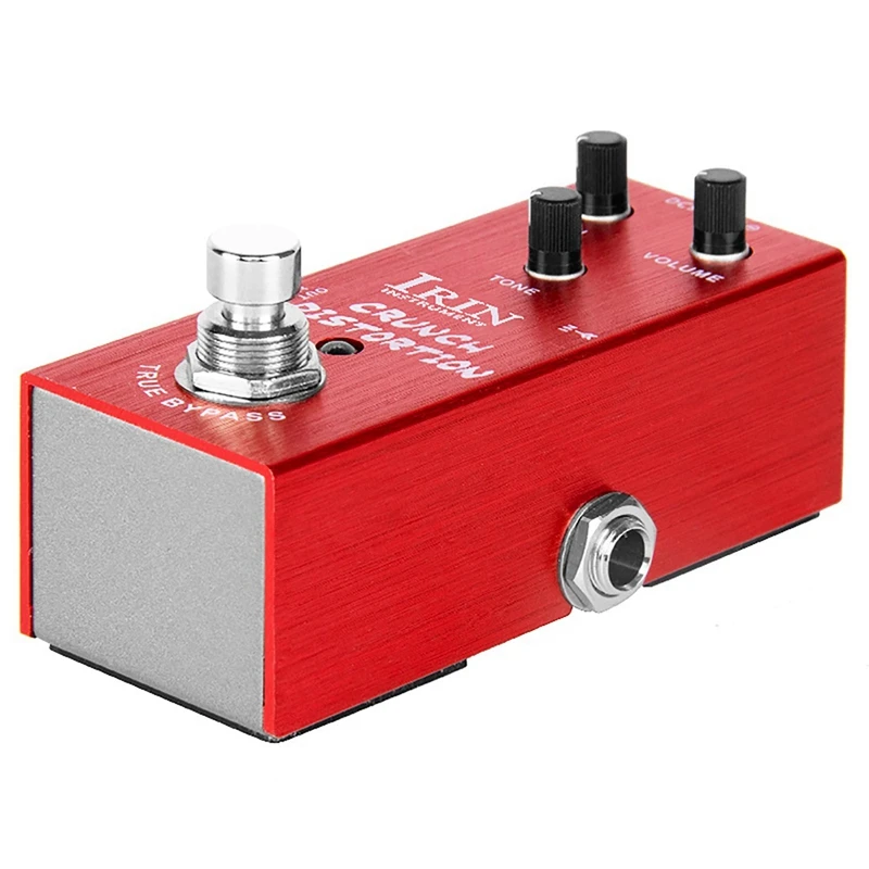 IRIN Electric Guitar British Distortion Effector Chorus Professional Single Block Effector Brushed Red