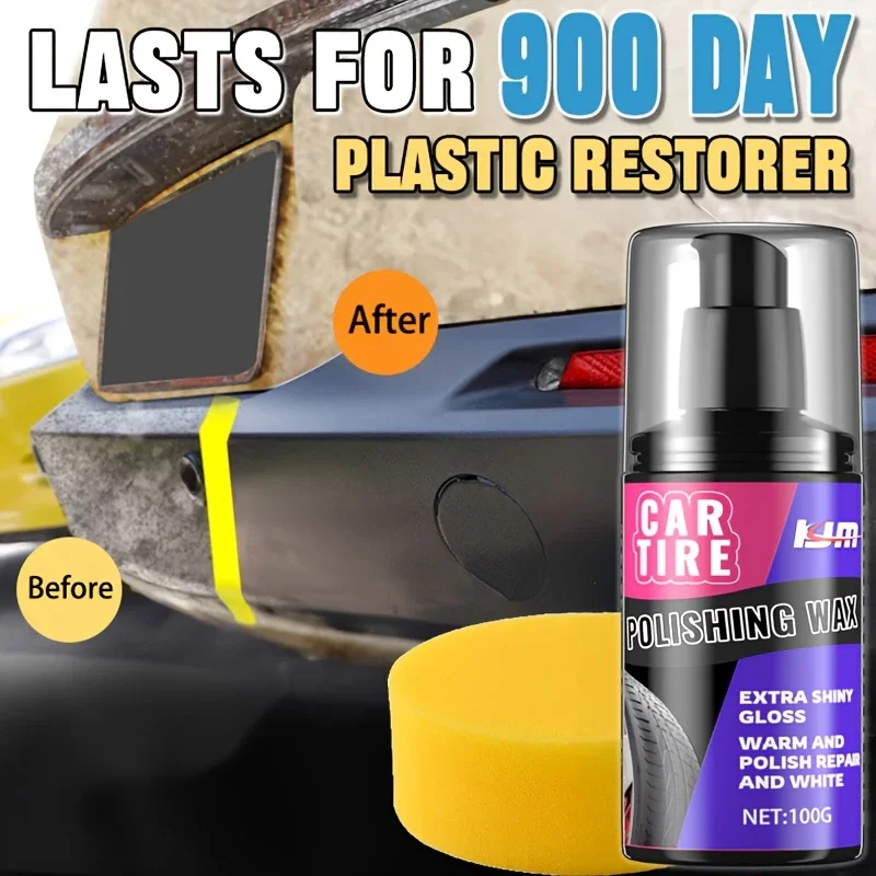 

Крем для ремонта черных шин и пластика — предотвращает растрескивание, восстановление блеска, защита от ультрафиолета для автомобильных и мотоциклетных шин и пластика.