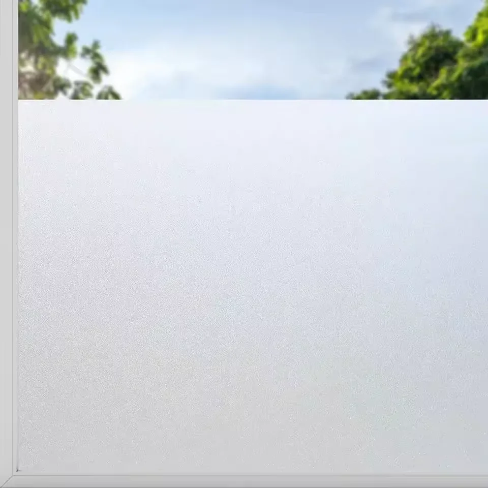 Solid Color Static Cling Frosted Window Sticker Waterproof Anti-Fouling Privacy Film Glass Window Decal for Home Decor