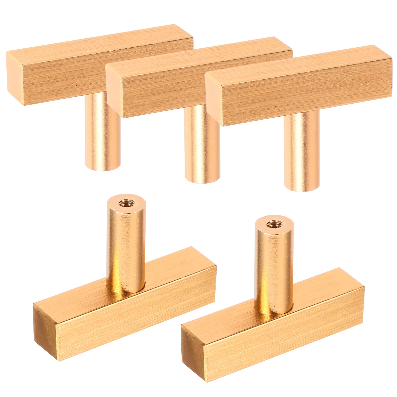 

5 Pcs Hardware Handle Small Gold Kitchen Matching Handles Cabinet Knobs Pulls for Cupboards Door Furniture