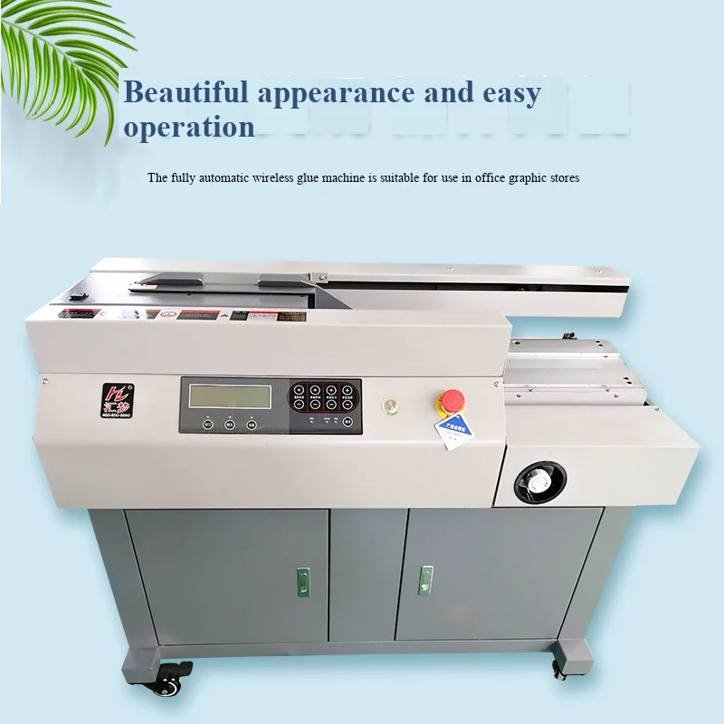Automatic Perfect Binder D50 A4 Hot Melt Glue Binding Machine Max Binding For Book Printing