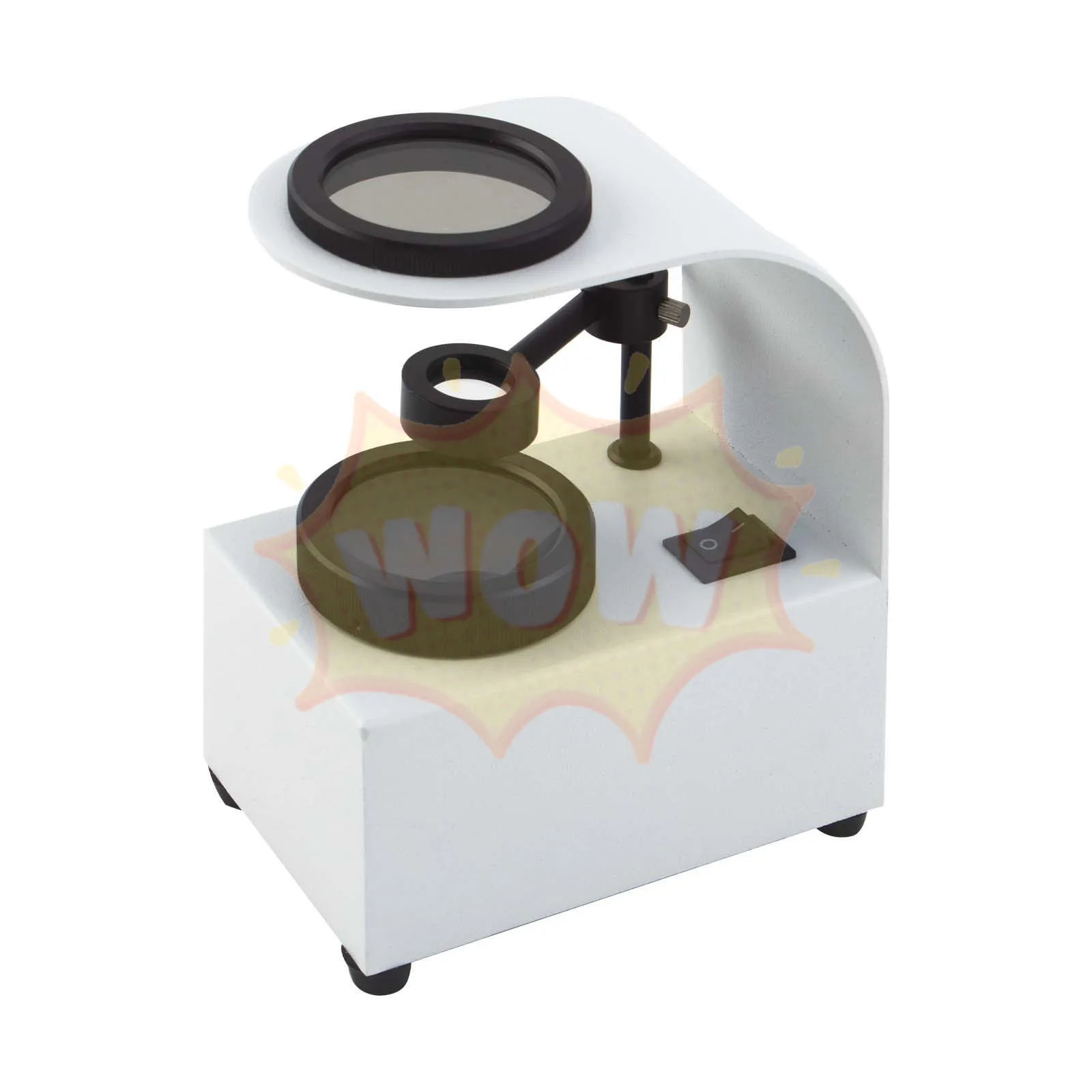 

Gemstone ID Polarizer with Cold LED Light | Crystal Analysis Desktop Kit | Jewelry Authenticity Tester | Lab Portable Tool