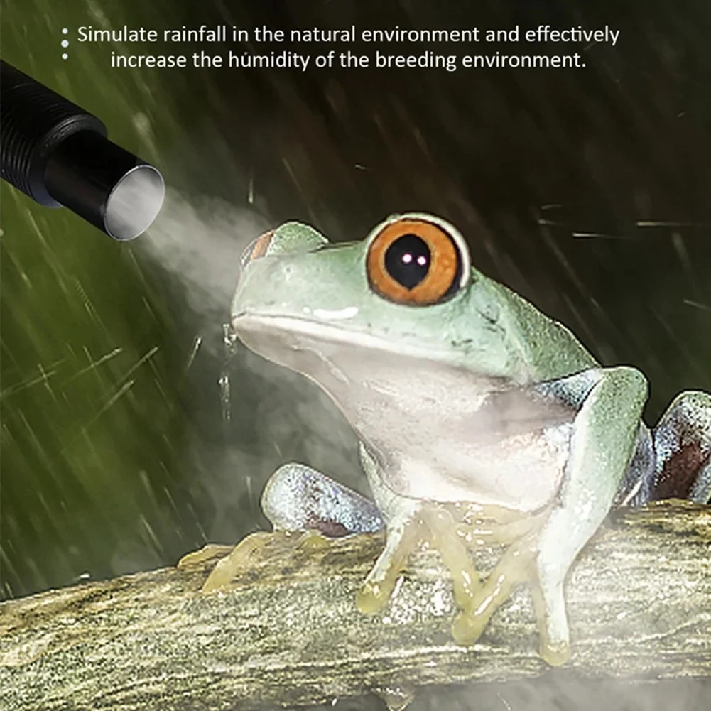 ABZS 4L Amphibians & Reptile Mist Humidifier With Hose Adjustable Terrarium Reptile Fogger Humidifier Accessories